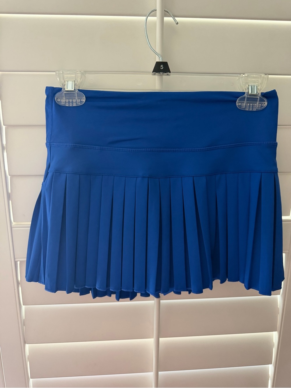 Pleated Active Mini Skirt in Royal Blue